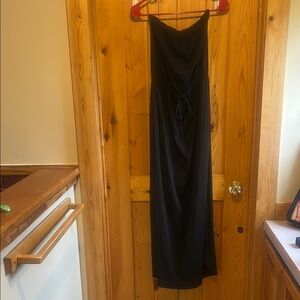 Bluivy Black Strapless Maxi Dress